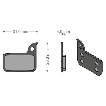 Brenta Ciclo Pastilhas De Freio A Disco Sinterizadas Hrd/etap/ultimate/tlm Sram