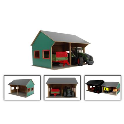Kids Globe Tratores Agrícolas Galpão De Brinquedos 1:16