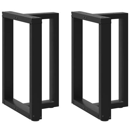 vidaXL Pernas p/ mesa de jantar 2 pcs forma de T 60x35x(72-73) cm aço