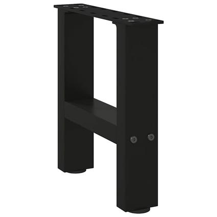 vidaXL Pernas mesa centro 2 pcs 40x(30-31) cm aço preto