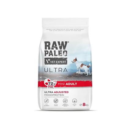 Vet Expert Comida Para Cães Raw Paleo Ultramini Adult Beef 8kg
