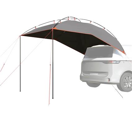 vidaXL Tenda de carro impermeável cinzento e laranja