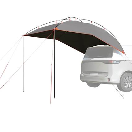 vidaXL Tenda de carro impermeável cinzento e laranja