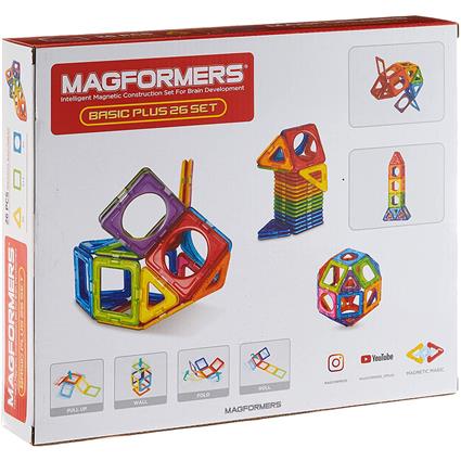 Magformers Jogo De Construção Basic Plus 26 Set