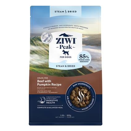 Ziwipeak Comida Para Cães De Carne Bovina Seca E Cozida No Vapor 800 G