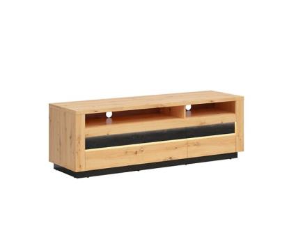 Suporte para tv 2 gavetas 2 nichos com led glenn