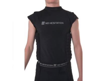 Camiseta de Proteção de Manga Curta Rib Preto Xlibt