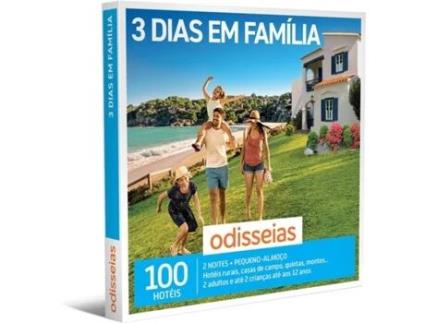 Pack Presente ODISSEIAS - 3 dias em Família | Experiência de alojamento | até 4 pessoas