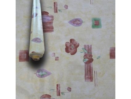 Rolo de 20 Metros A140Cm de Toalha de Mesa em Oleado de Pvc para Residências Festas Pizzarias Aguarela TEYKOS