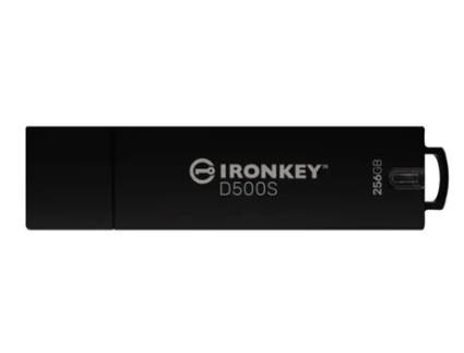 KINGSTON TECHNOLOGY Unidade flash USB Ironkey D500S 256 Gb USB tipo a 3.2 Gen 1 3.1 Gen 1 preto