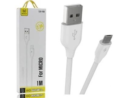 Cabo MIMACRO (Micro-USB - 1 m - Branco)