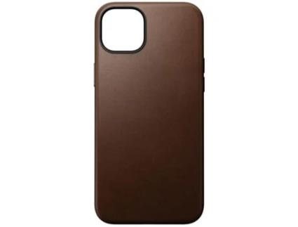Capa para iPhone 15 Plus NOMAD Pele Castanho .