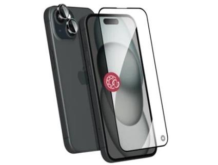 Película de Ecrã Verreganic Lente Câmara para iPhone 15 FORCE GLASS Polímero Transparente