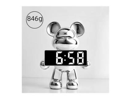 Relógio de Urso Desenhos dos Violento Animados Relógio Despertador para Sala de Estar e Quarto