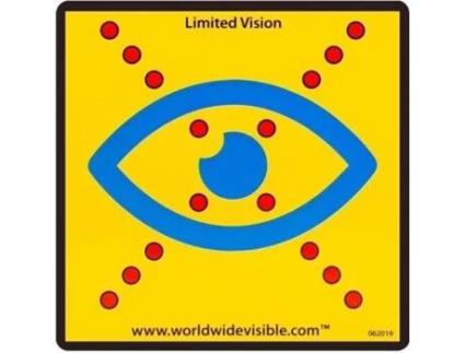 Visão Limitada Sinal Refletido Deficiente Visual Cego Segurança no Trânsito Reconhecimento LIMITED VISION