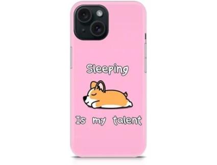 Capa Sleeping Is My Talent para iPhone 12 Pro Max THE CASES MARKET Silicone Rosa