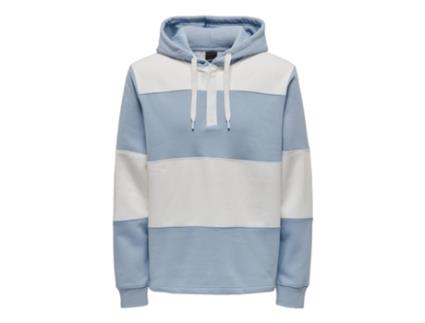 Sweatshirt de Homem 5715427361454 Algodão Azul (S)