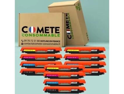 130A 12 Toners Compatíveis com Hp 130A Cf350A Cf351A Cf352A Cf353A para Hp Color Laserjet Pro Mfp M176 M176Fn M177 M177Fw M176N. COMETE CONSOMMABLE