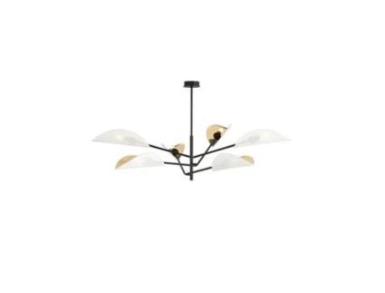 Candeeiro de Teto Vene Aço Preto 102X51X102 Cm EPIKASA