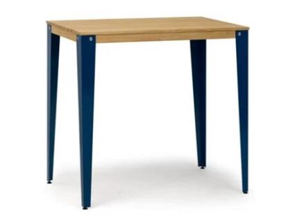 Mesa de Bar BOX FURNITURE Lunds Estilo Nórdico (80x140x110 cm - Azul)