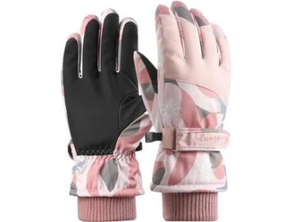 Luvas Térmicas Femininas Luvas de Esqui Inverno À Prova D'Água Quente Luva de Trabalho Telefone Tela Sensível Ao Toque Aquecedores de Mão Esportes WAX