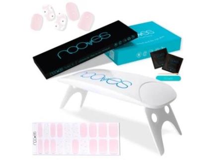 Nails Pack Folhas de Unhas de Gel Premium Semi Curadas Desenhos Nail Art Lâmpada Uv/Led 8W Portátil NOOVES