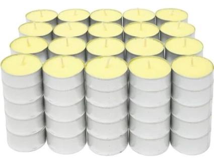 Velas Perfumadas para Chá Vela para Aquecedor de Chá Tealight Duração de 4 5 Horas Cheiro de Baunilha COM-FORT HOUSE