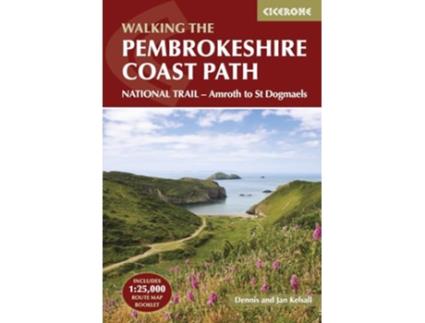 Livro Pembrokeshire Coast Path de Dennis Kelsall (Inglês)