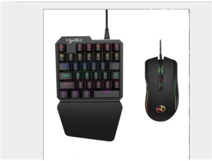 Teclado + Rato Gaming HXSJ J100 (One-handed)