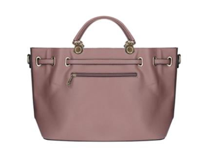 GALLANTRY Bolsa de Ombro em Couro Sintético Granulado Rosa Antigo