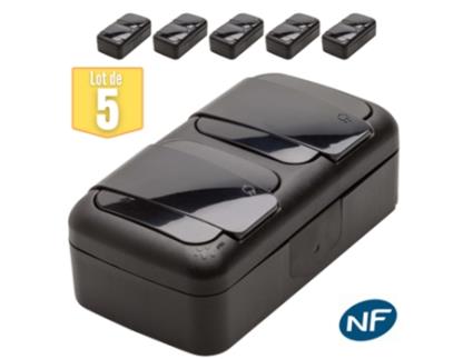 Interruptor de Duas Vias + Tomada 2P+T À Prova de Água Ip54 VIKO BY PANASONIC Cinzento Nc