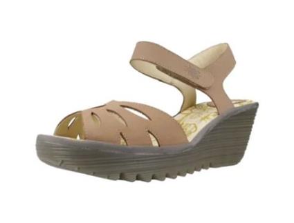 Sapatos de Mulher FLY LONDON Yazi Tecido Castanho (39)