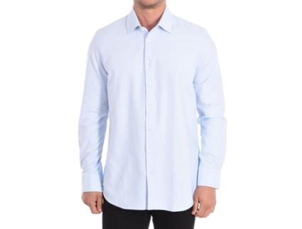 Camisa de Homem DANIEL HECHTER Longa Algodão Azul (43)