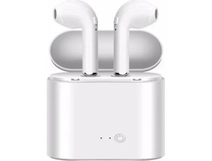 Auriculares Bluetooth QIANAO i7S Wireless (In Ear - Branco)