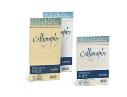 Envelope de caligrafia FAVINI Pergamena bege 25 peças