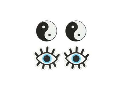 Tetinas PEEKABOO Ying Yang Multicolor Tamanho único