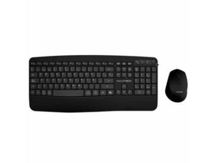 Teclado e Rato OWLOTECH EK500 (Preto - Qwerty espanhol)