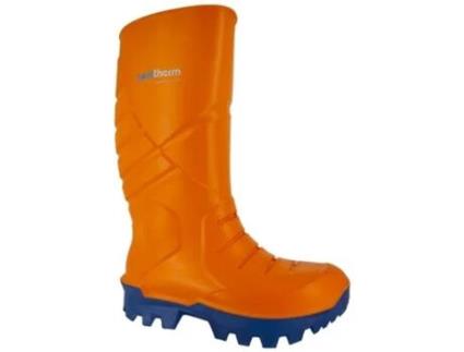 Noratherm S5 Bota de Agua de Seguridad Térmica para Agricultura Naranja Suela Azul Talla 46