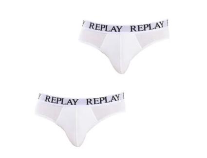 Slips de Homem REPLAY UNDERWEAR Branco (L)