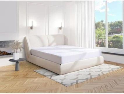 Cama com cofre RUDALI VENTE-UNIQUE Branco 160x200 cm - Com colchão - Com sommier