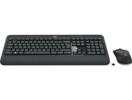 Teclado LOGITECH MK540 Advanced (Wireless - Idioma Árabe - Preto)