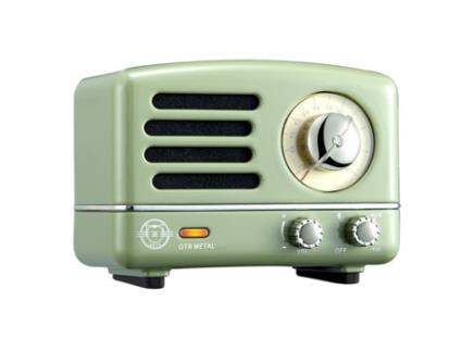 Alto-Falante Bluetooth Vintage MUZEN Otr com Funções Fm-Aux Alto-Falante Portátil de Conexão Sem Fio de Áudio de 5 Watts 1000 Mah Verde