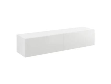 Estante de Parede Suporte para TV 140X33X30 cm Branco Brilhante 030005187 MOBIKASA