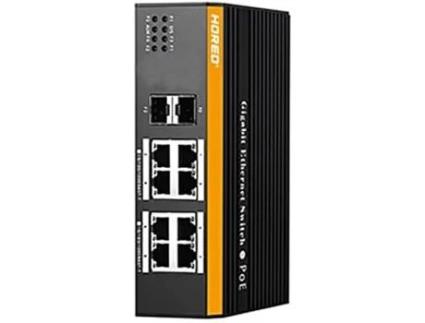 Switch Industrial Camada Gerenciada 2 8 Portas Gigabit Poe 2 Portas Gigabit Uplink Sfp LINK