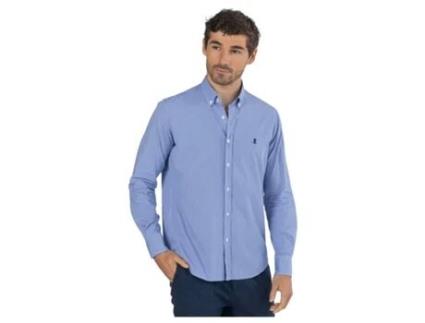 Camisa de Homem PULPO Microcadro Azul (S)