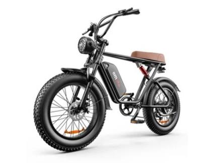 Bicicleta Elétrica C91 1000W*2 Motor 48V-20Ah Bateria Amovível 7 Velocidades Shimano Roda 20'' Castanho EMOKO
