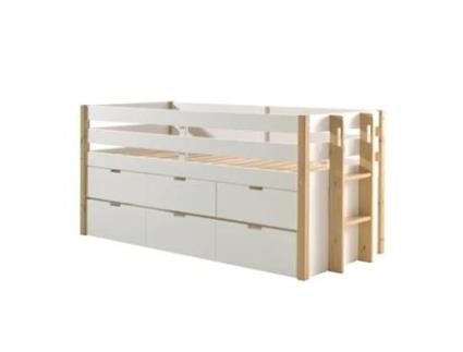 Estrado Vipack Margrit Meia Altura PETITSMEUBLES Branco (219x98x100)