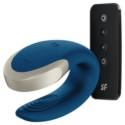 DOUBLE LOVE LUXURY PARTNER VIBRATOR - AZUL