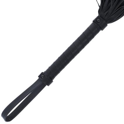BLACK FLOGGER 42CM COURO
