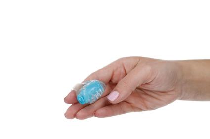 ESTIMULADOR DE DEDO AZUL DE AMOR CASUAL